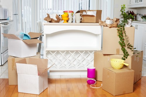 Team handling furniture carefully during a move