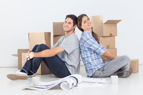 Preparing boxes and household items for a house removal in Whitechapel