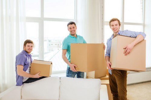 Careful box labelling and room organisation during a move