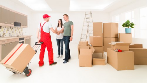 Residential flat removals in Whitechapel with stair access