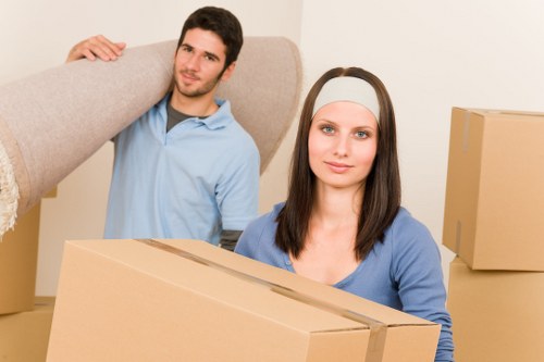 Unpacking boxes into a new Whitechapel property